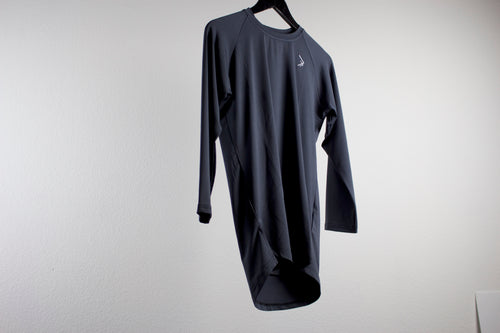 Gray/ Blue 3/4 Sleeve T-Shirt
